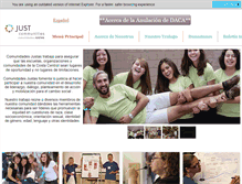 Tablet Screenshot of comunidades-justas.org